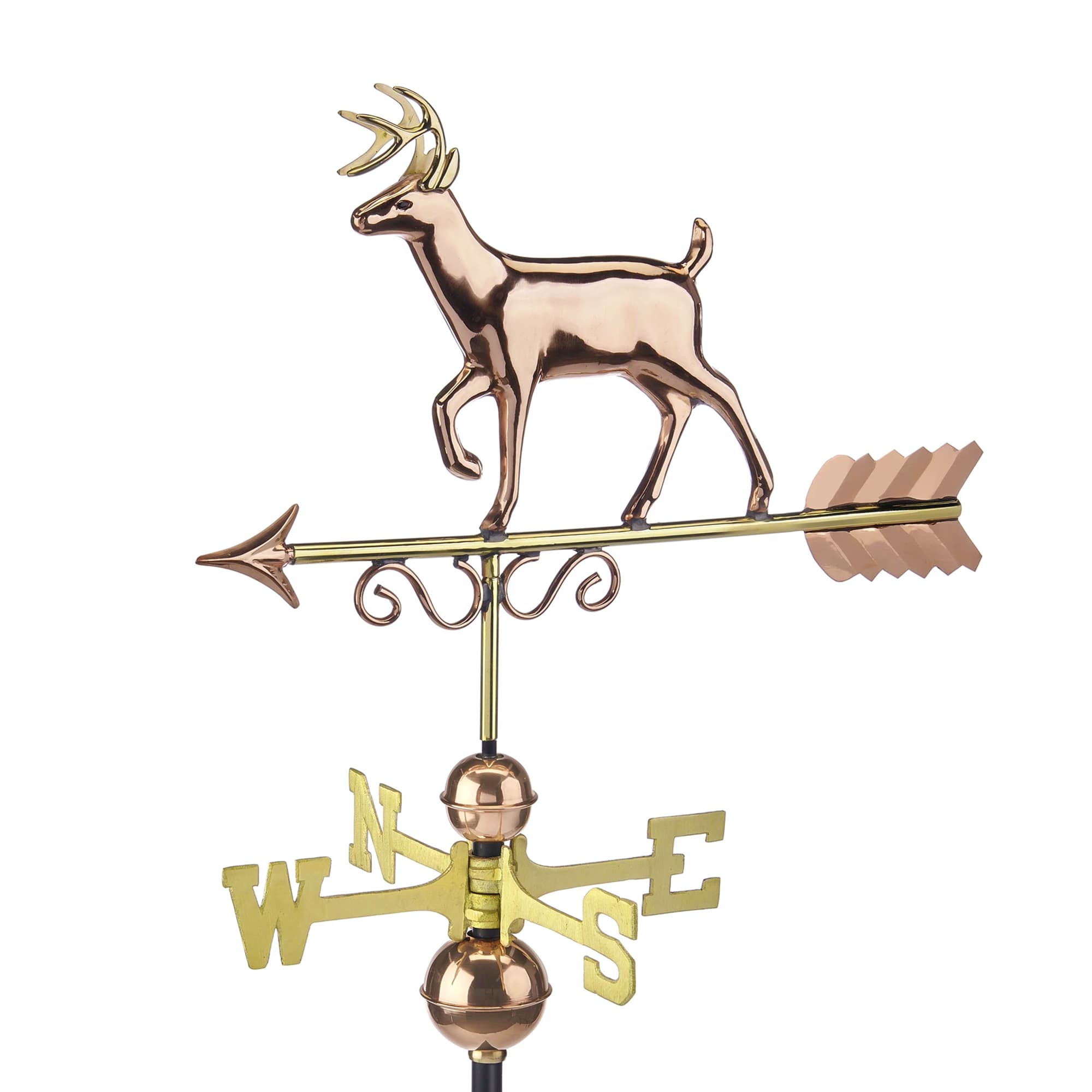 Proud Buck Copper Weathervane