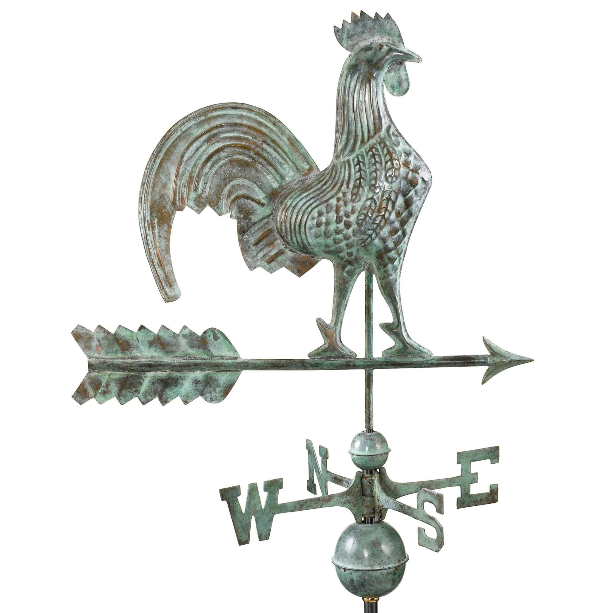 Rooster Aged Copper Weathervane