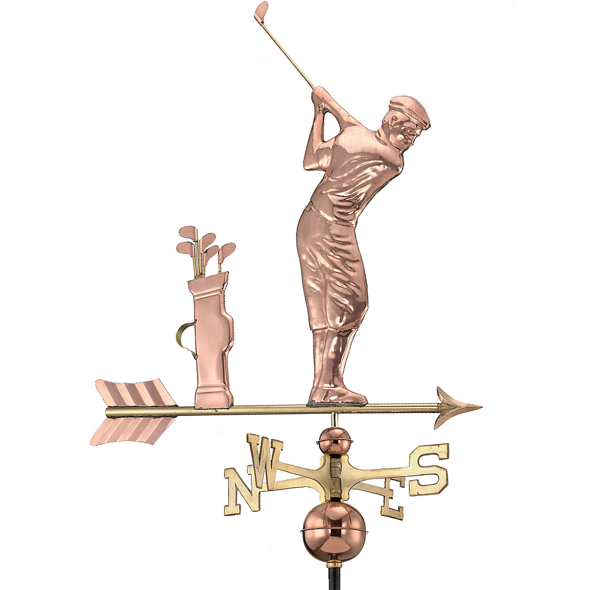 Golfer Copper Weathervane