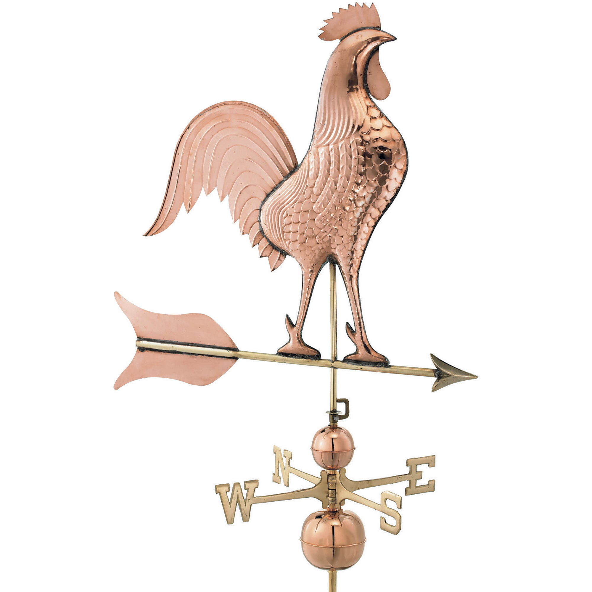 Barn Rooster Large Copper Weathervane