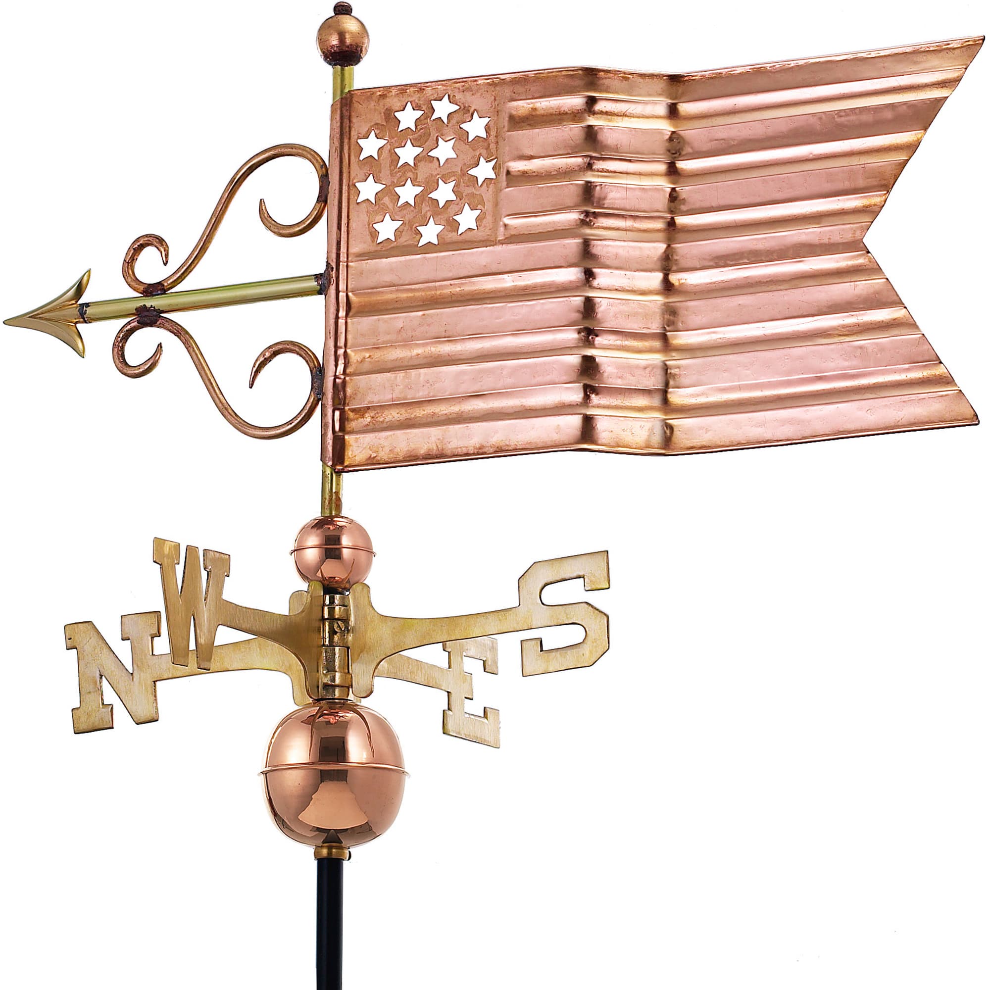 American Flag Copper Weathervane