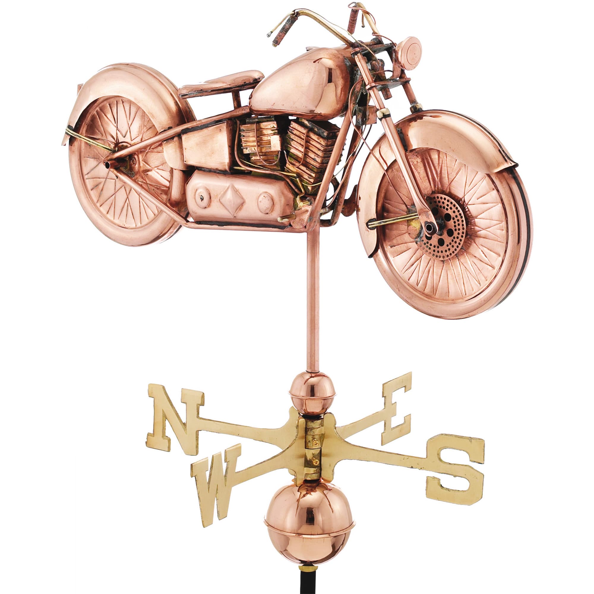 Motorcycle Copper Weathervane