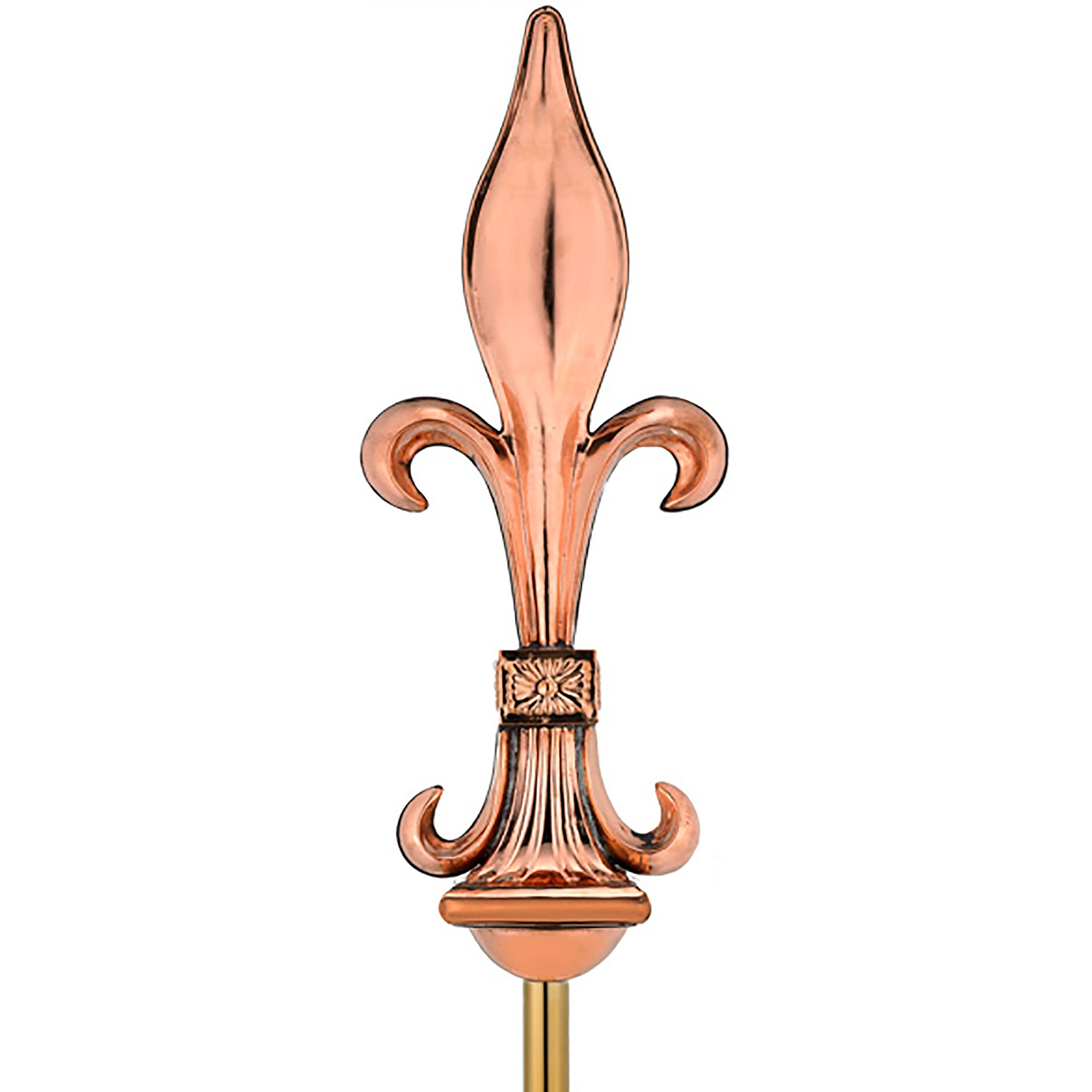Fleur-De-Lis Copper Finial