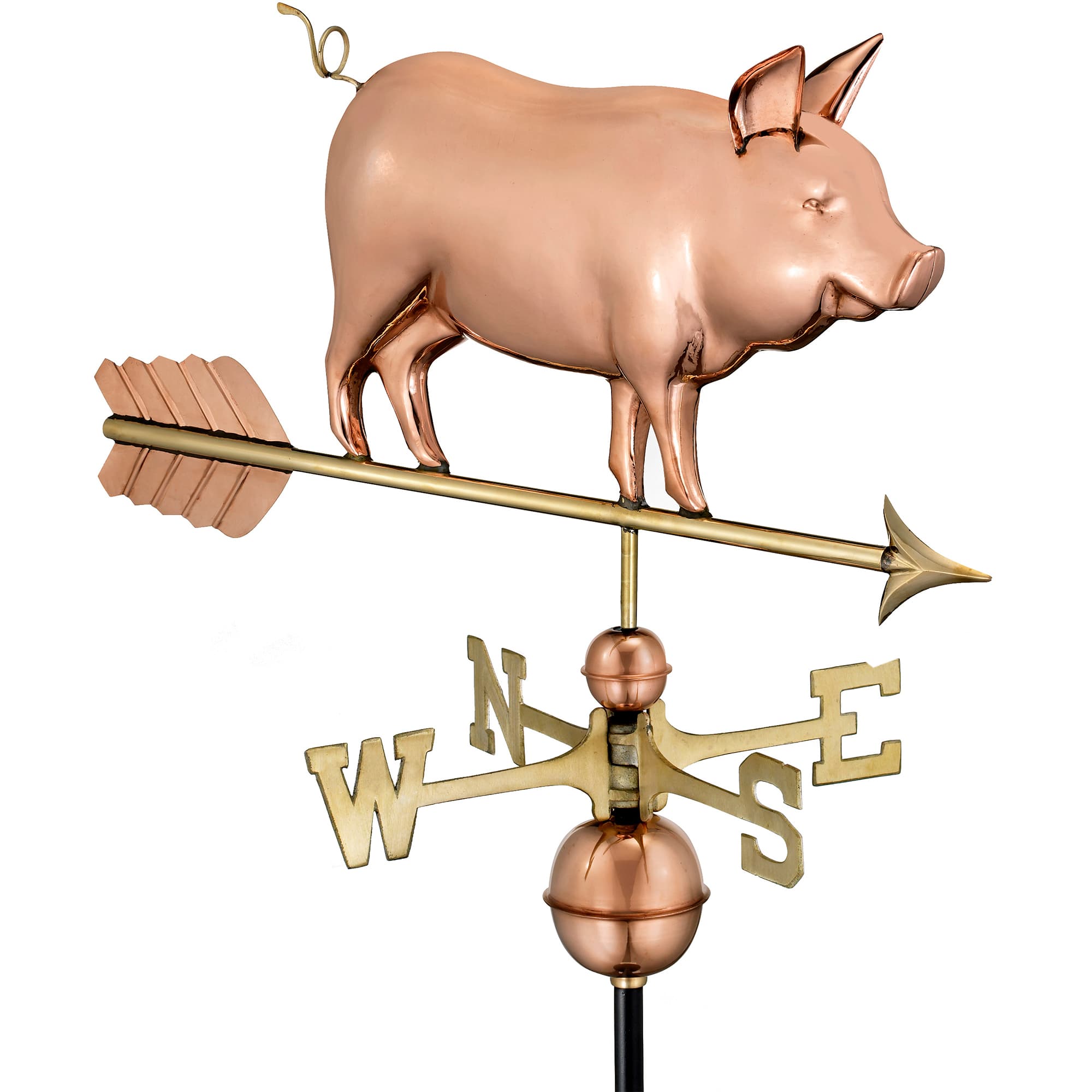 Country Pig Copper Weathervane