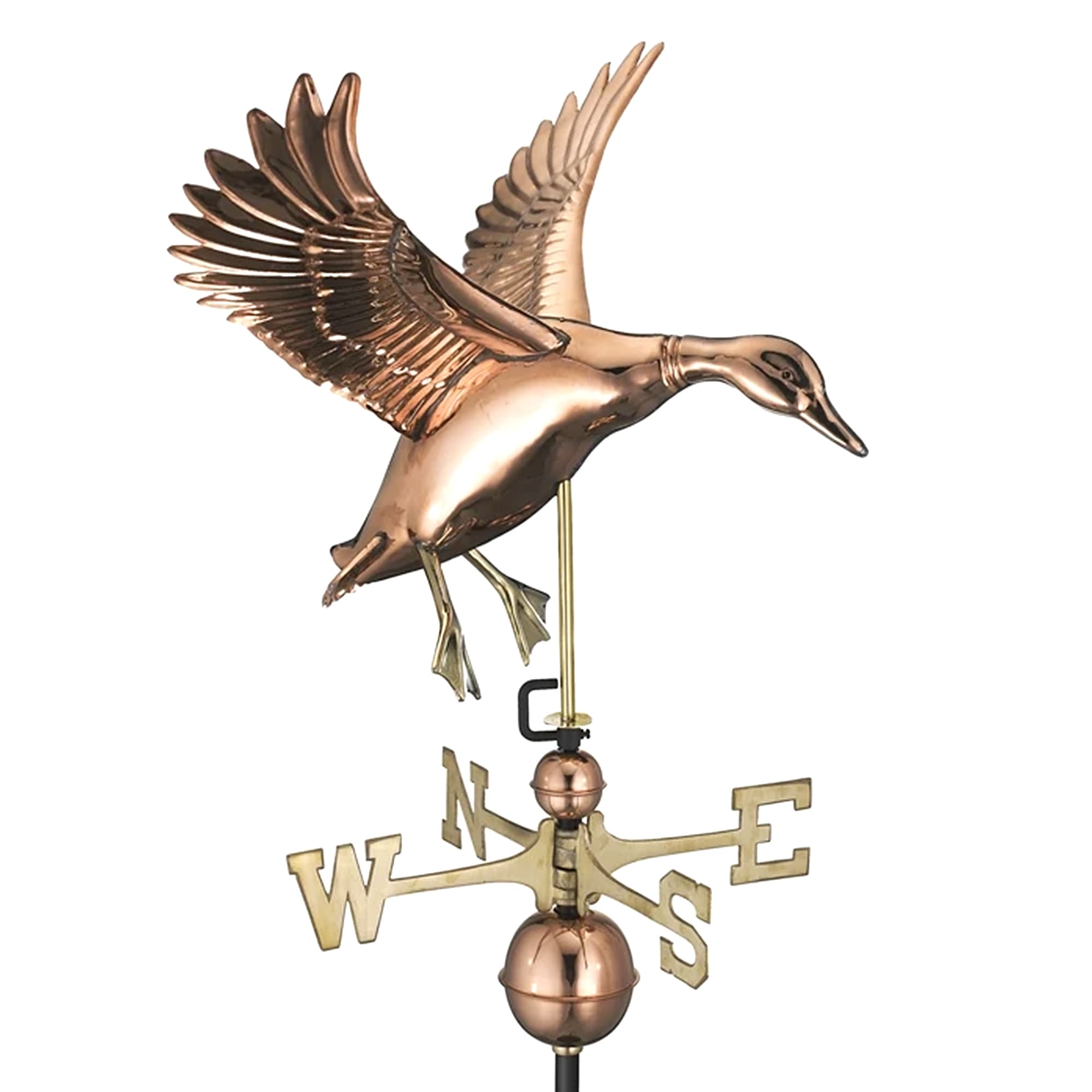 Landing Duck Copper Weathervane