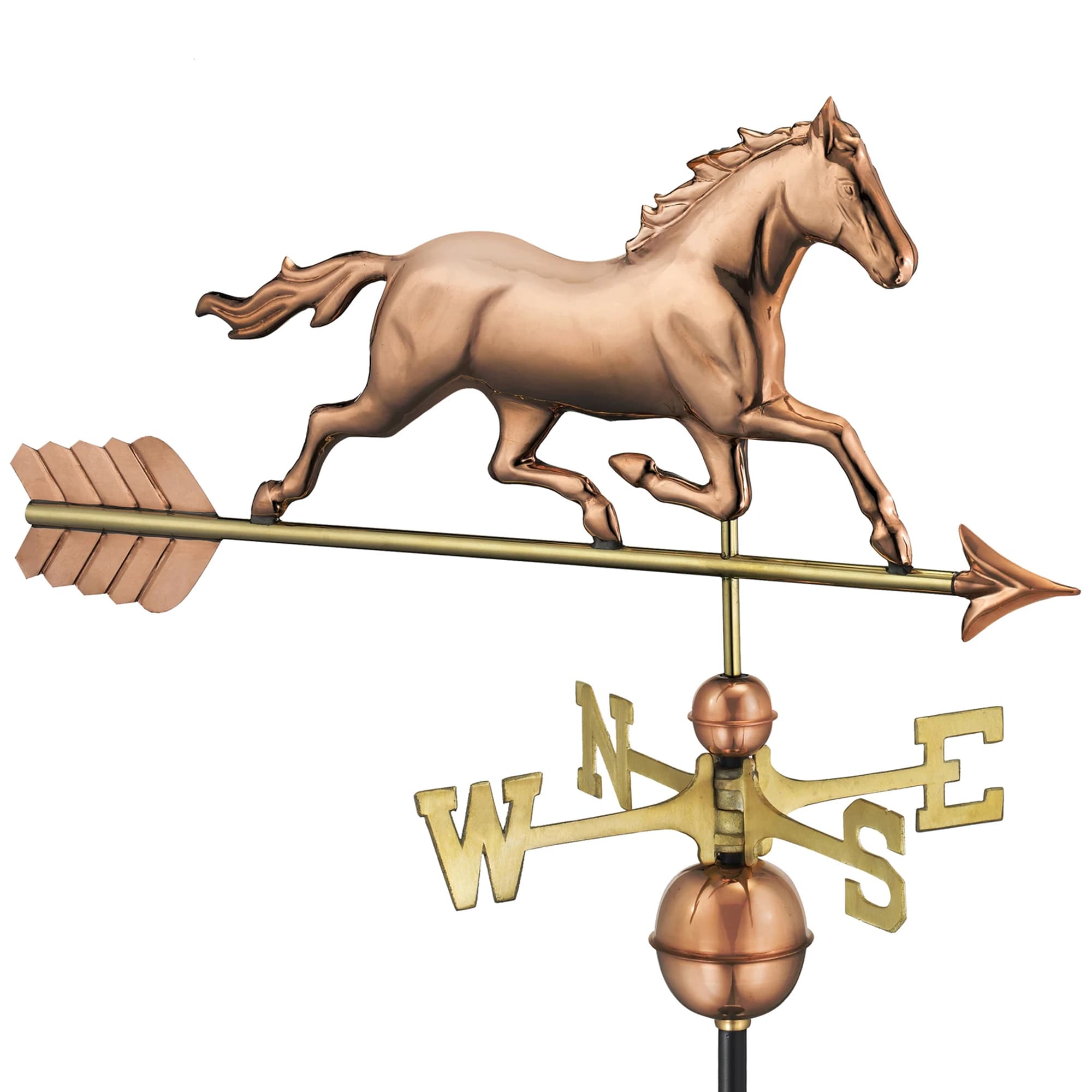Trotting Horse Copper Weathervane