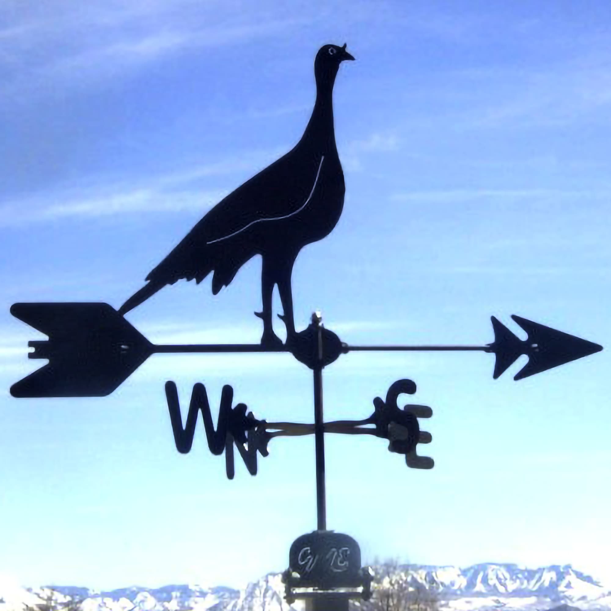 Turkey Black Steel Weathervane