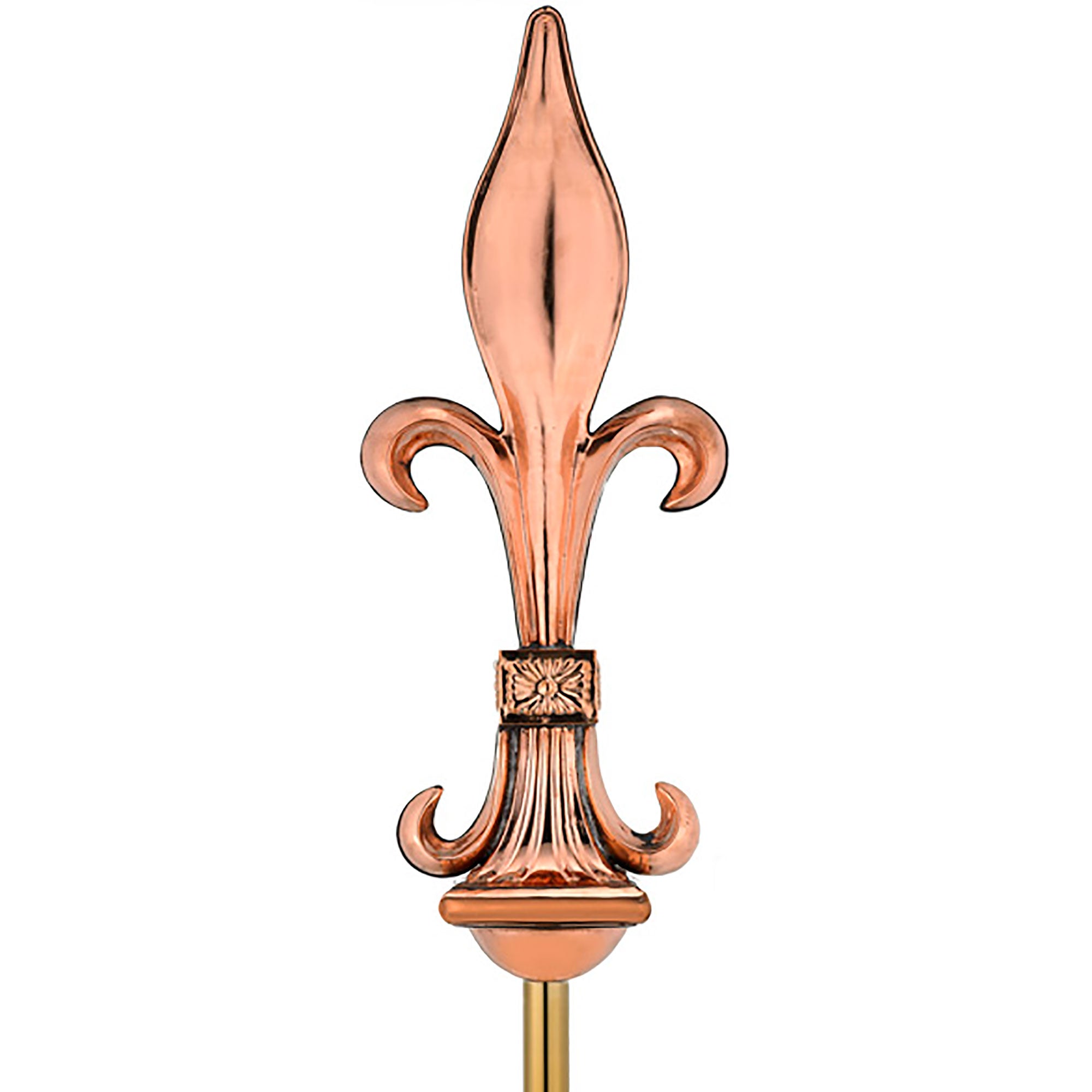 Fleur-De-Lis Copper Finial