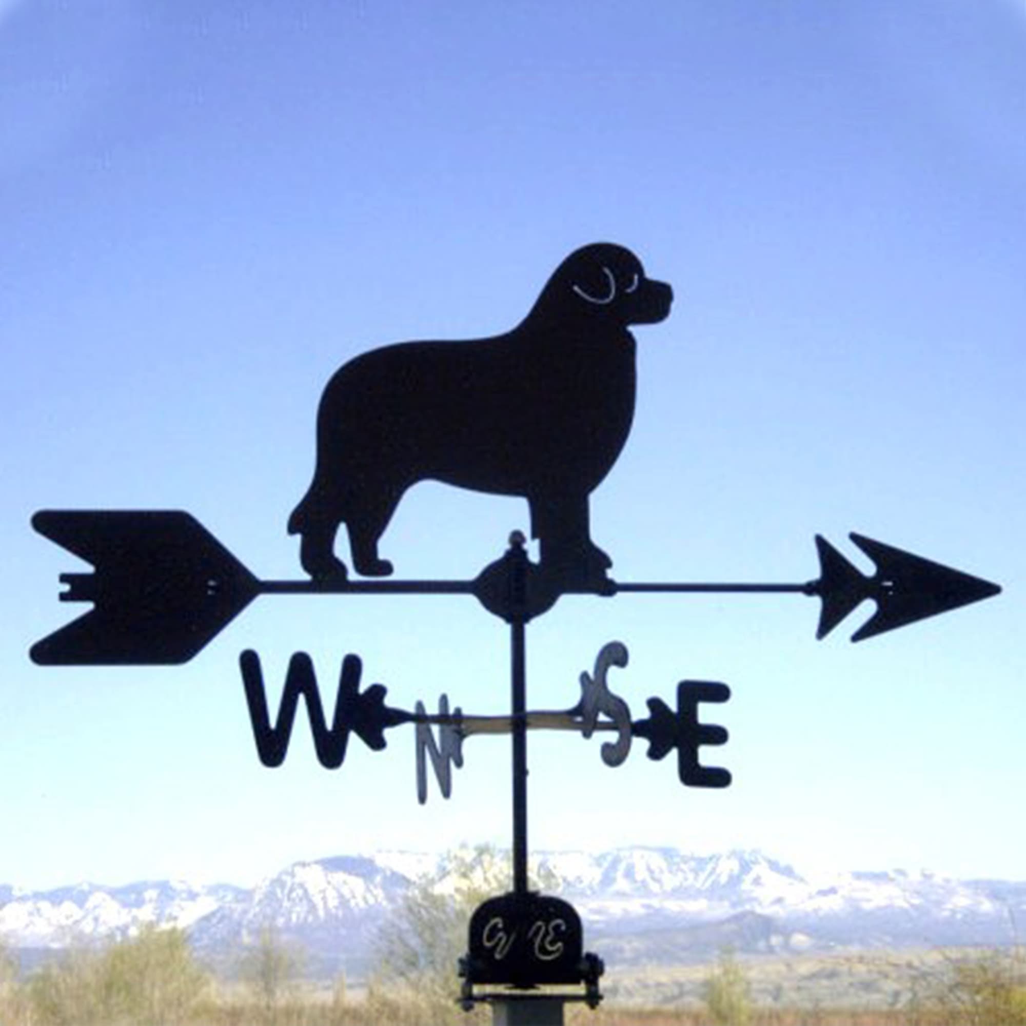 Foundland Black Steel Weathervane