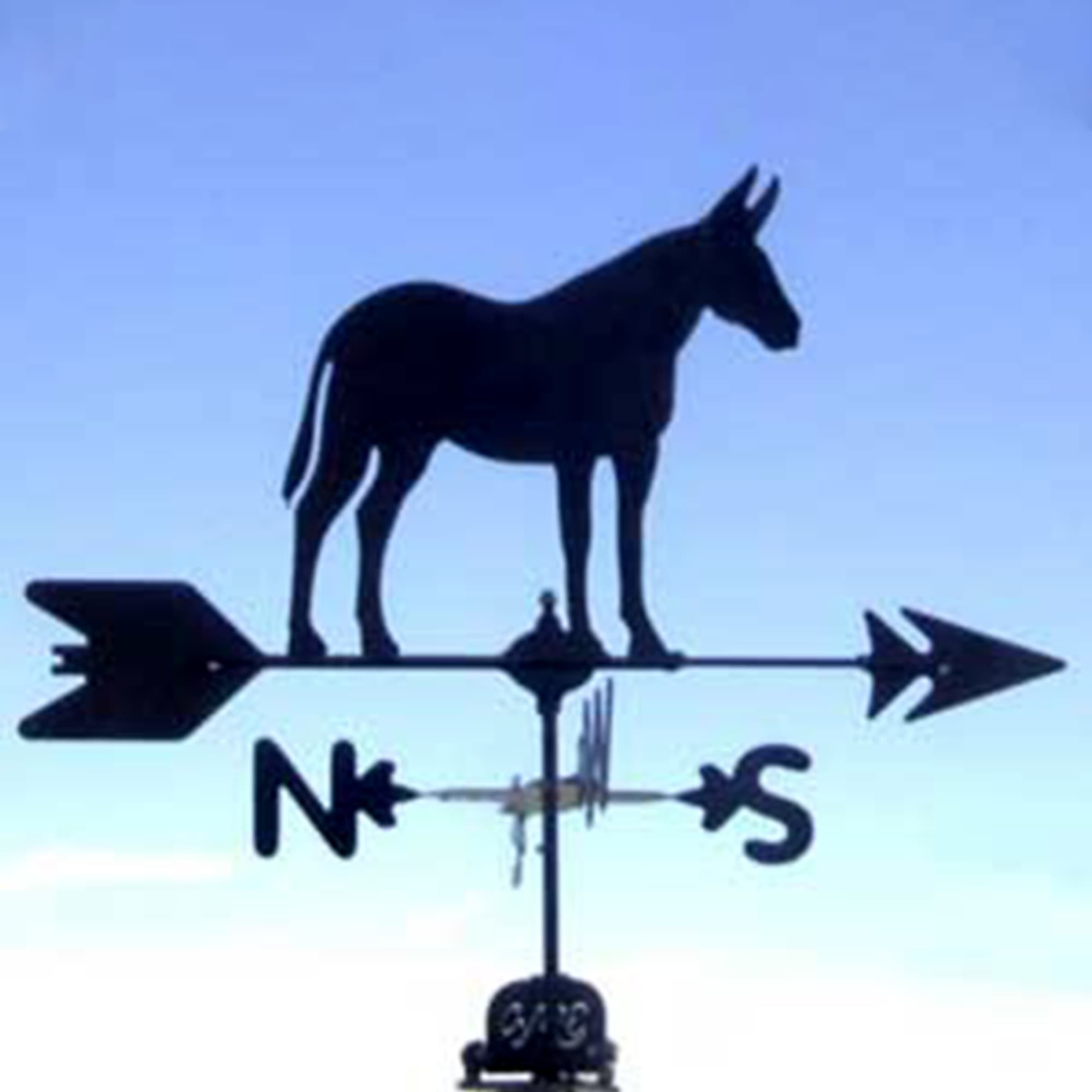 Mule Black Steel Weathervane