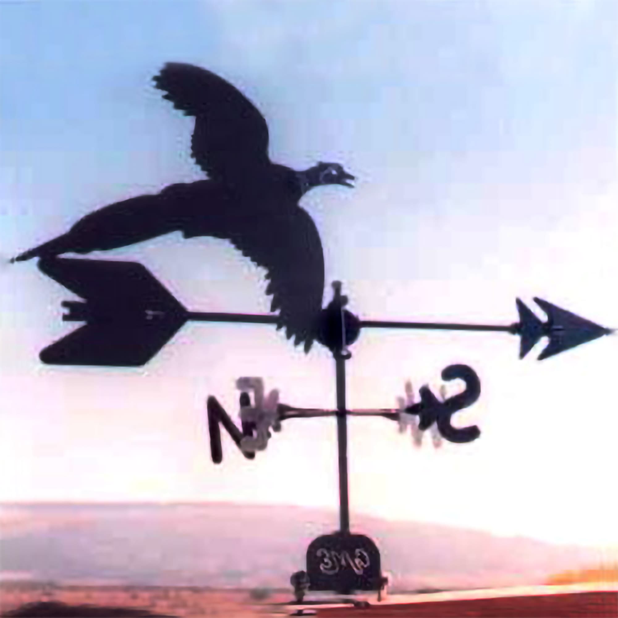 Pheasant Black Steel Weathervane