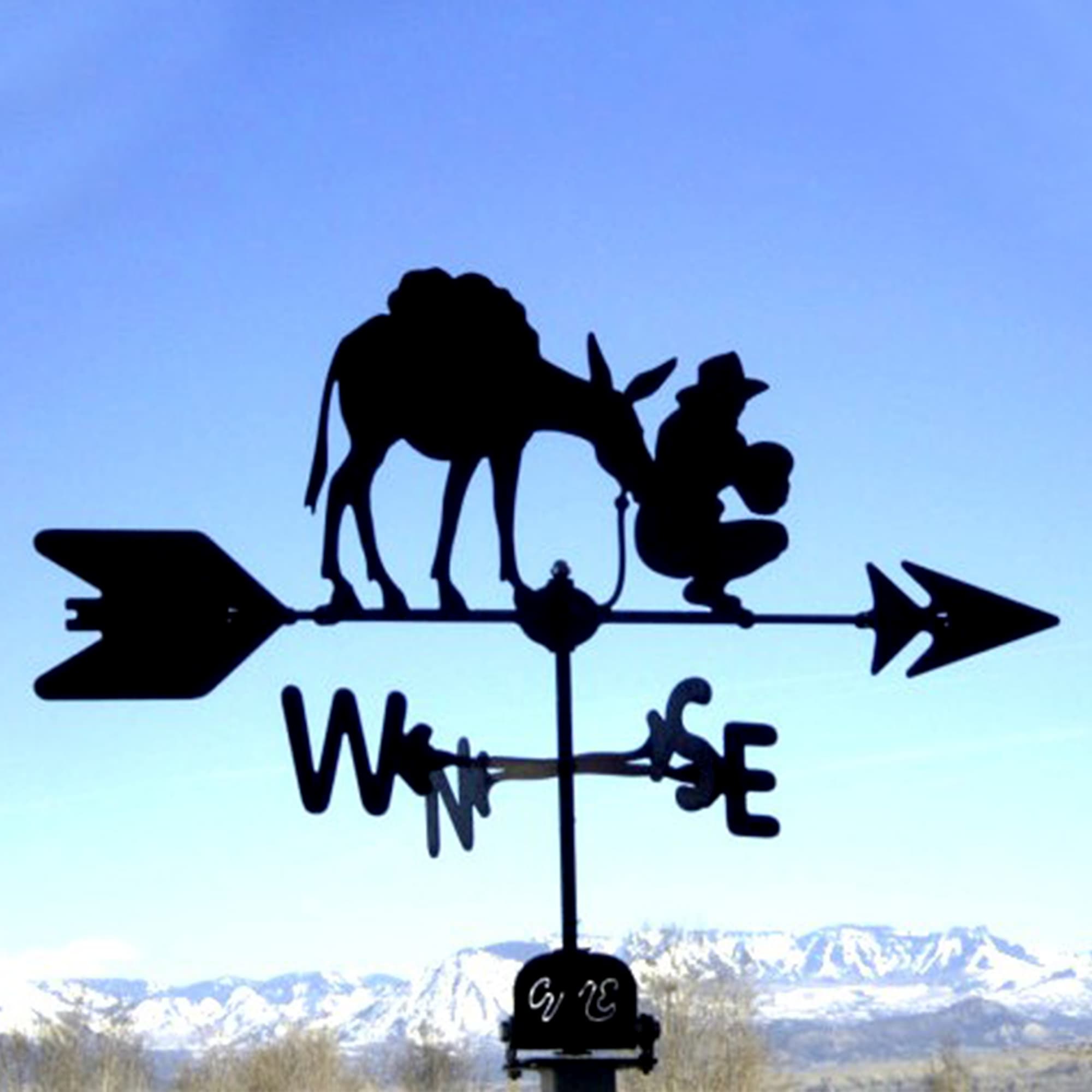 Prospector Black Steel Weathervane