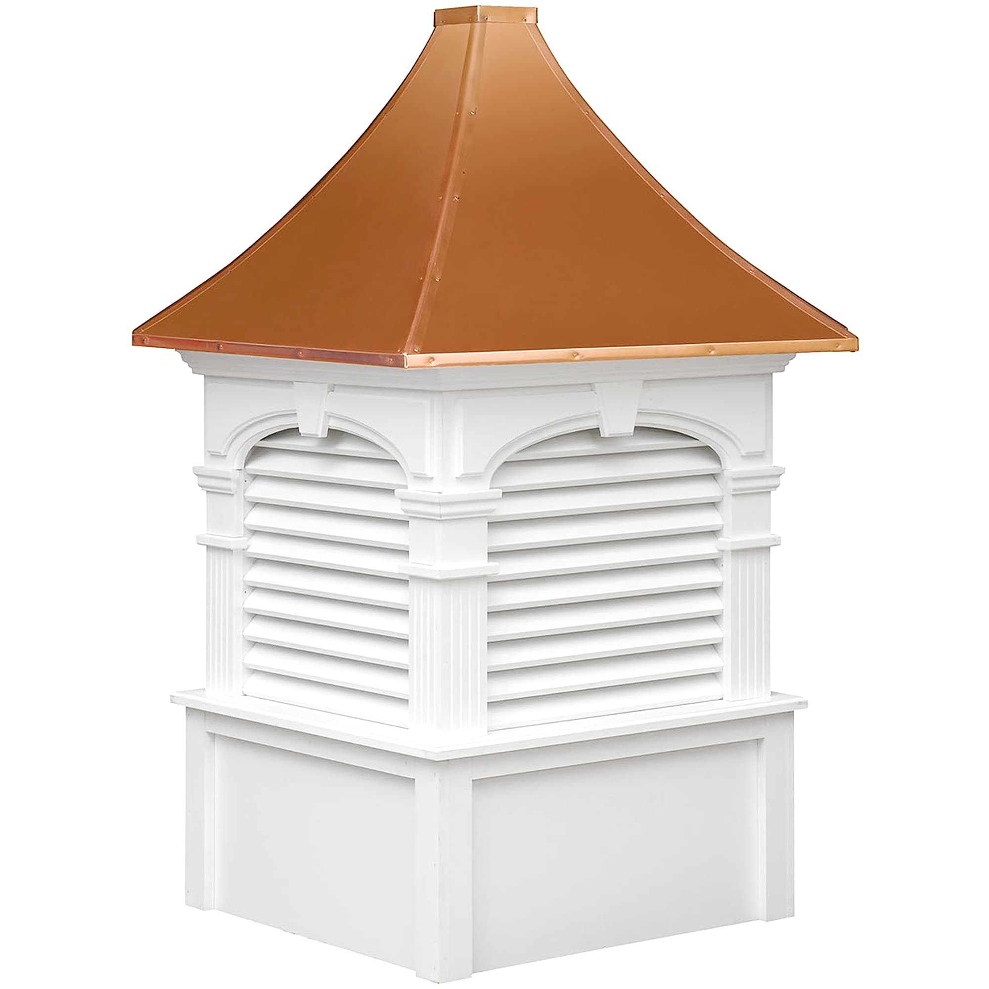 Alexander Vinyl Cupola with Louvers and Copper Roof