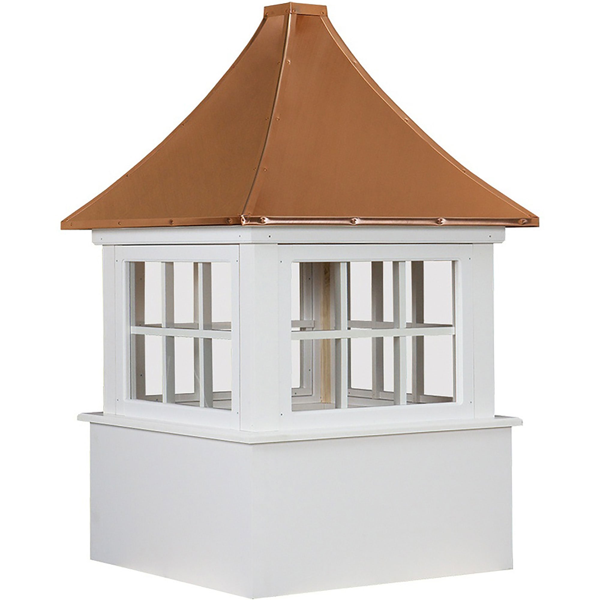 Carlisle Vinyl Cupola with Windows and Copper Roof