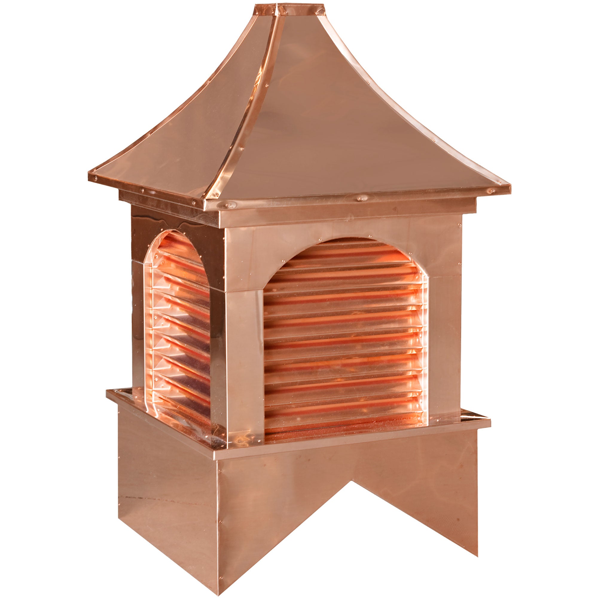 Dalton Copper Clad Cupola with Louvers