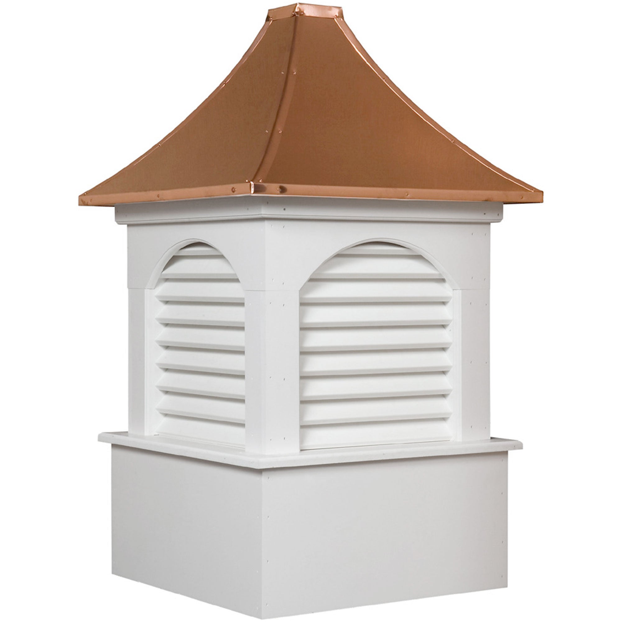 Dalton Vinyl Cupola with Louvers and Copper Roof