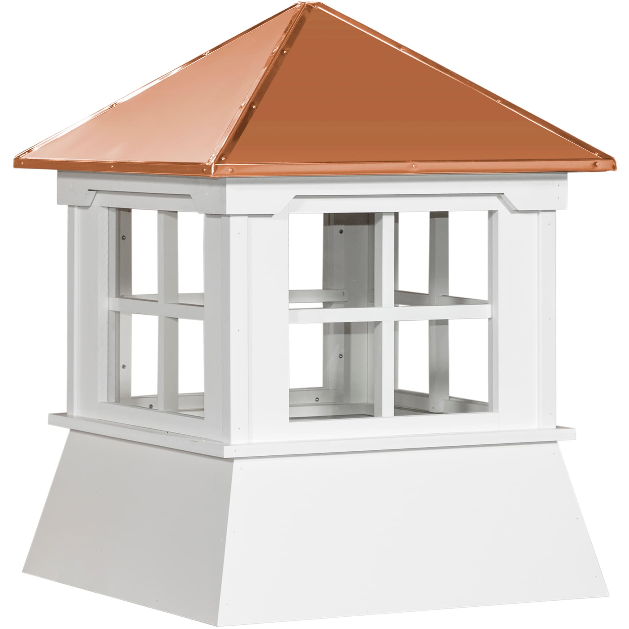 Manor Shed Vinyl Cupola with Windows and Copper Roof