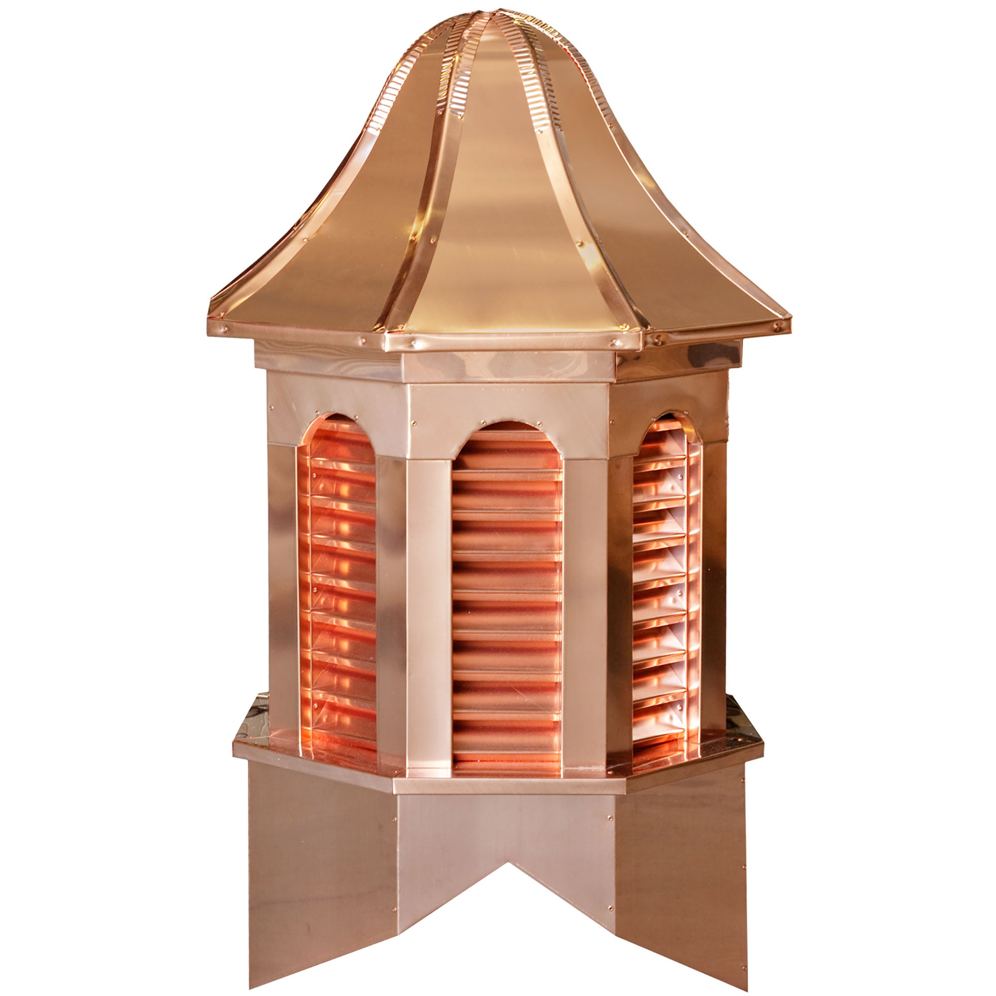 Pinnacle Copper Clad Cupola with Louvers